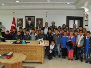 Öğrenciler dersi Başkan'la işledi