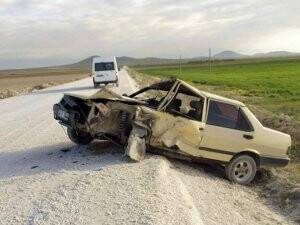 TEOG'da görevli öğretmenler kaza yaptı