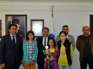 Başkan akkaya il birincilerini ağırladı