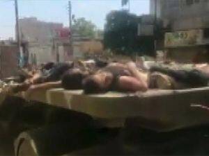 Afrin sokaklarındaki PYD/PKK vahşetine tepki