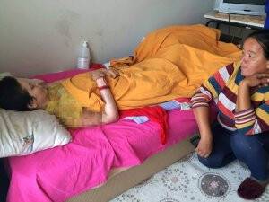 Çocuklarına sarılmak istiyor