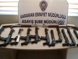 Karaman'da silah operasyonu