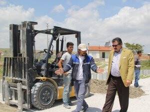Başkan Kale çalışmaları yerinde inceledi