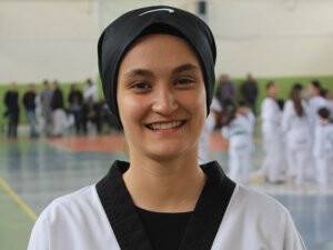 Beyşehirli tekvandocu sevinçle karşılandı