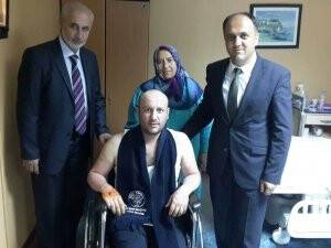 GATA'da tedavi gören uzman çavuşa ziyaret