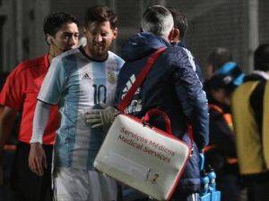 Messi milli maçta sakatlandı