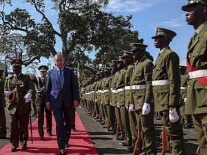 Cumhurbaşkanı Erdoğan, Uganda'da resmi törenle karşılandı