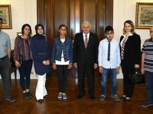 Başbakan Yıldırım, TEOG şampiyonlarını kabul etti