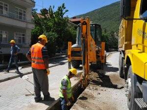 Akşehir'e doğalgaz hattı döşendi