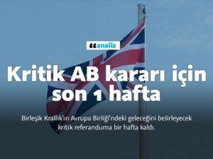 İngiltere'de kritik AB kararı için son 1 hafta