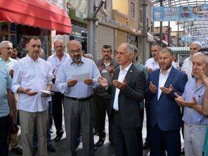 Tarihi kapalıçarşıda 'bereket' duası yapıldı