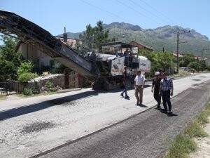 Seydişehir'de asfaltlama çalışmaları