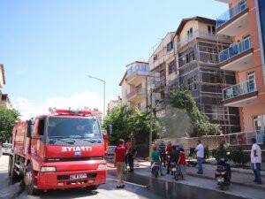 Beyşehir'de çatı yangını