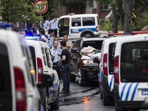 Hırsızlık zanlılarından polise silahla saldırı