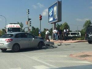 Beyşehir Yolu'nda trafik kazası