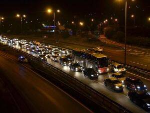 TEM Otoyolu'nda bayram trafiği