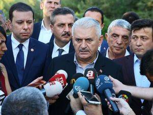 Başbakan Yıldırım: Kaza olumsuz hava şartları kaynaklı