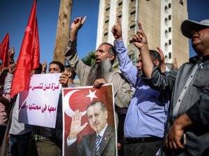 Gazze'den Erdoğan'a destek