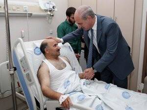 Başbakan Yardımcısı Kurtulmuş yaralıları ziyaret etti