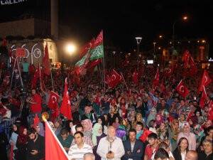 Konya’da demokrasi nöbeti devam ediyor