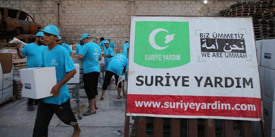 Halep'e Gıda Yardımı Götürecek Tır Hatay'dan Yola Çıktı