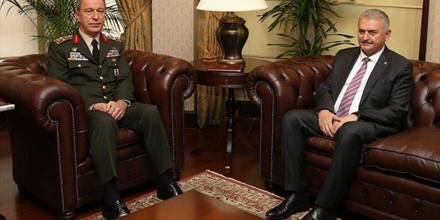Başbakan Yıldırım Genelkurmay Başkanı Akar'ı Kabul Etti