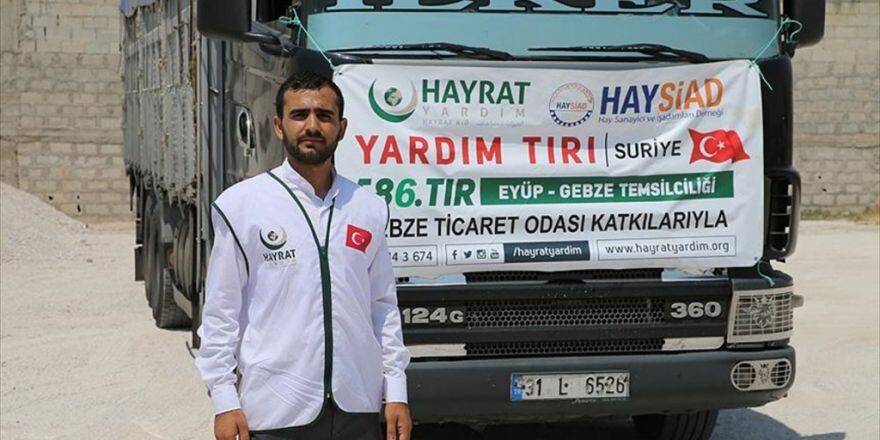 15 Temmuz Şehitleri Anısına Halep'e Un Yardımı Yapıldı