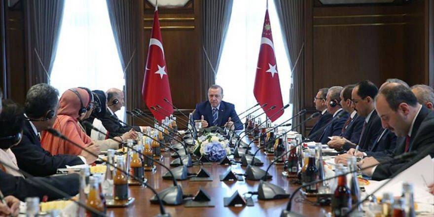 Erdoğan, Pakistan Senatosu Ve Milli Meclisi Milletvekillerinden Oluşan Heyeti Kabul Etti
