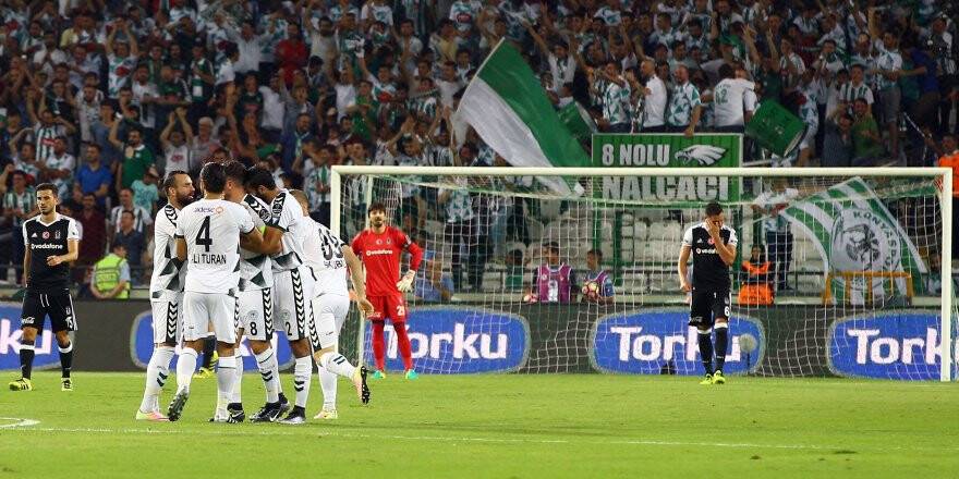 Atiker Konyaspor: 1 - Beşiktaş: 1 (İlk yarı)