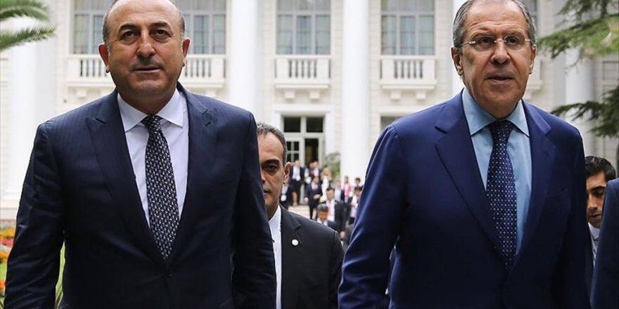 Bakan Çavuşoğlu İle Lavrov 'Fırat Kalkanı'nı Konuştu