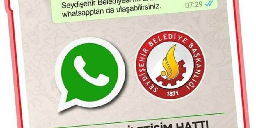 Seydişehir Belediyesi’nden “whatsapp iletişim hattı’’ hizmeti