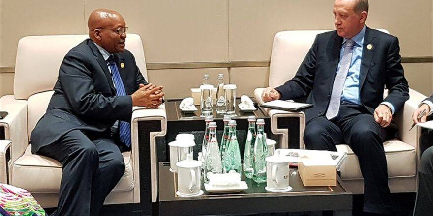 Cumhurbaşkanı Erdoğan, Güney Afrika Devlet Başkanı Zuma İle Görüştü