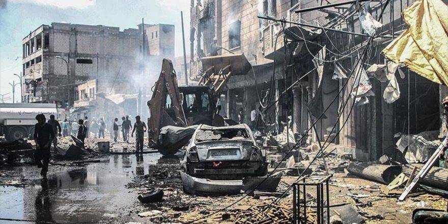 Esed Rejimi İdlib'de Çarşıyı Bombaladı: 28 Ölü, 41 Yaralı