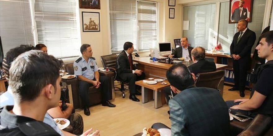 Erdoğan'dan Polis Merkezi'ne Ziyaret