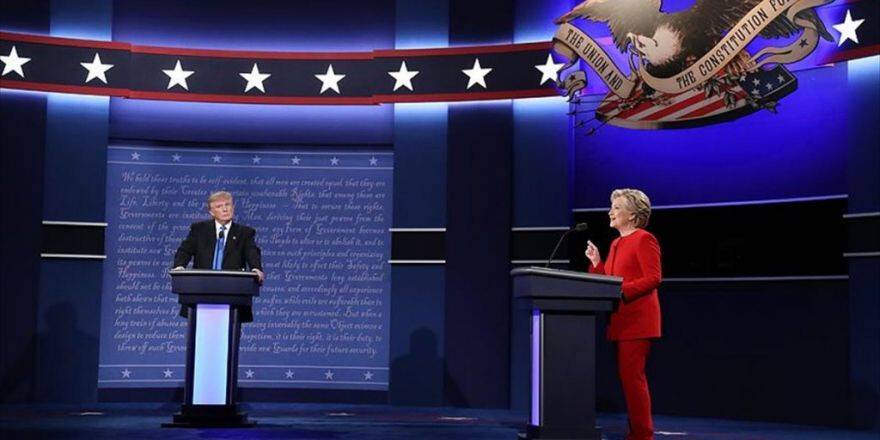 Trump Ve Clinton Başkanlık Münazarasında Karşı Karşıya Geldi