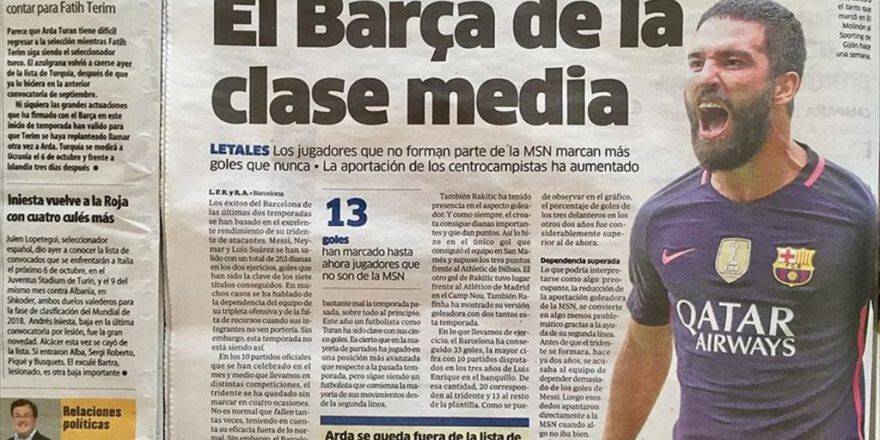 A Milli Takım'a Çağrılmayan Arda, İspanyol Basınında