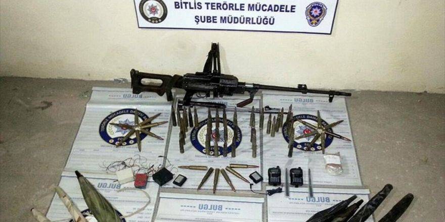 Bitlis'te Pkk'nın Dağ Kadrosuna Götürülen Silah Ve Mühimmat Ele Geçirildi