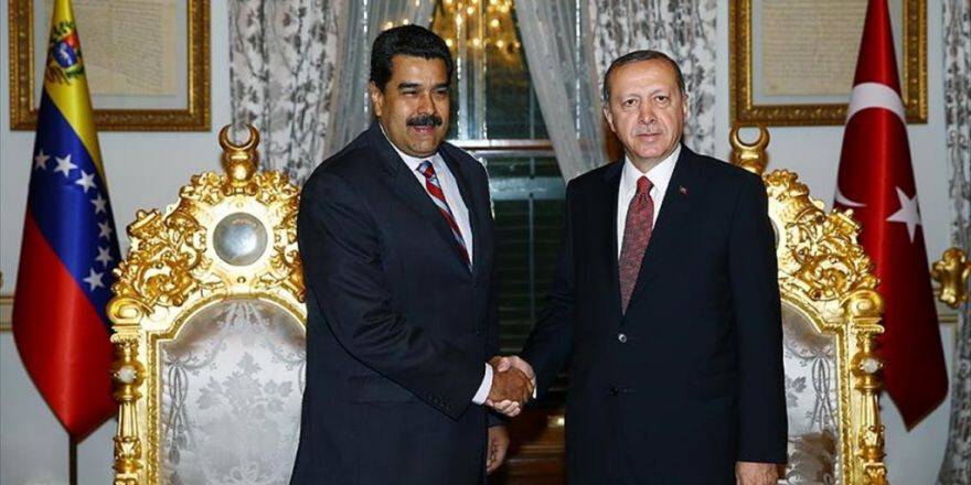 Erdoğan, Venezuela Devlet Başkanı Moros'la Görüştü