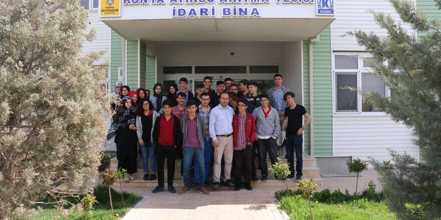 Lise öğrencileri Konya Atıksu Arıtma Tesisini ziyaret etti