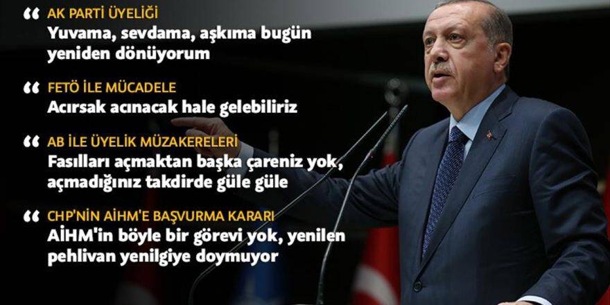 Cumhurbaşkanı Erdoğan Ak Parti'ye Üye Oldu