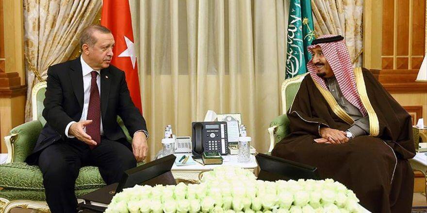 Cumhurbaşkanı Erdoğan, Suudi Arabistan Kralı Selman İle Görüştü