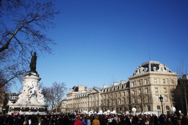 Paris’te Cumhuriyet Yürüyüşü 5