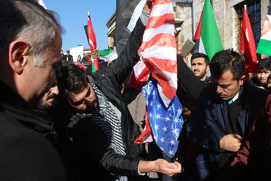 ABD'nin Kudüs kararı protesto edildi 8