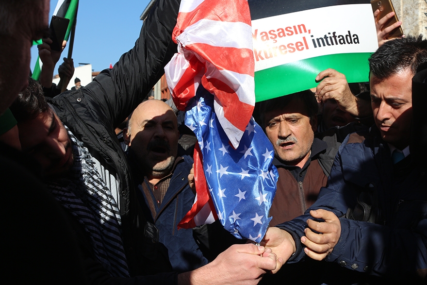 ABD'nin Kudüs kararı protesto edildi 9