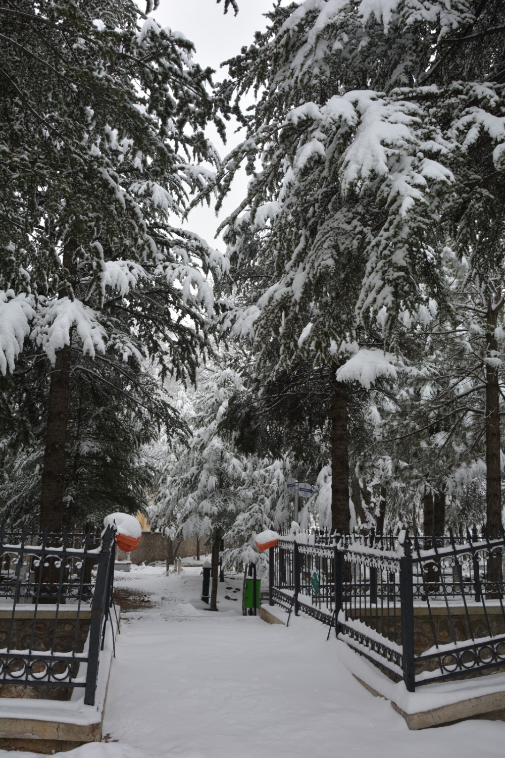 Hadim'den muhteşem kar manzaraları 12