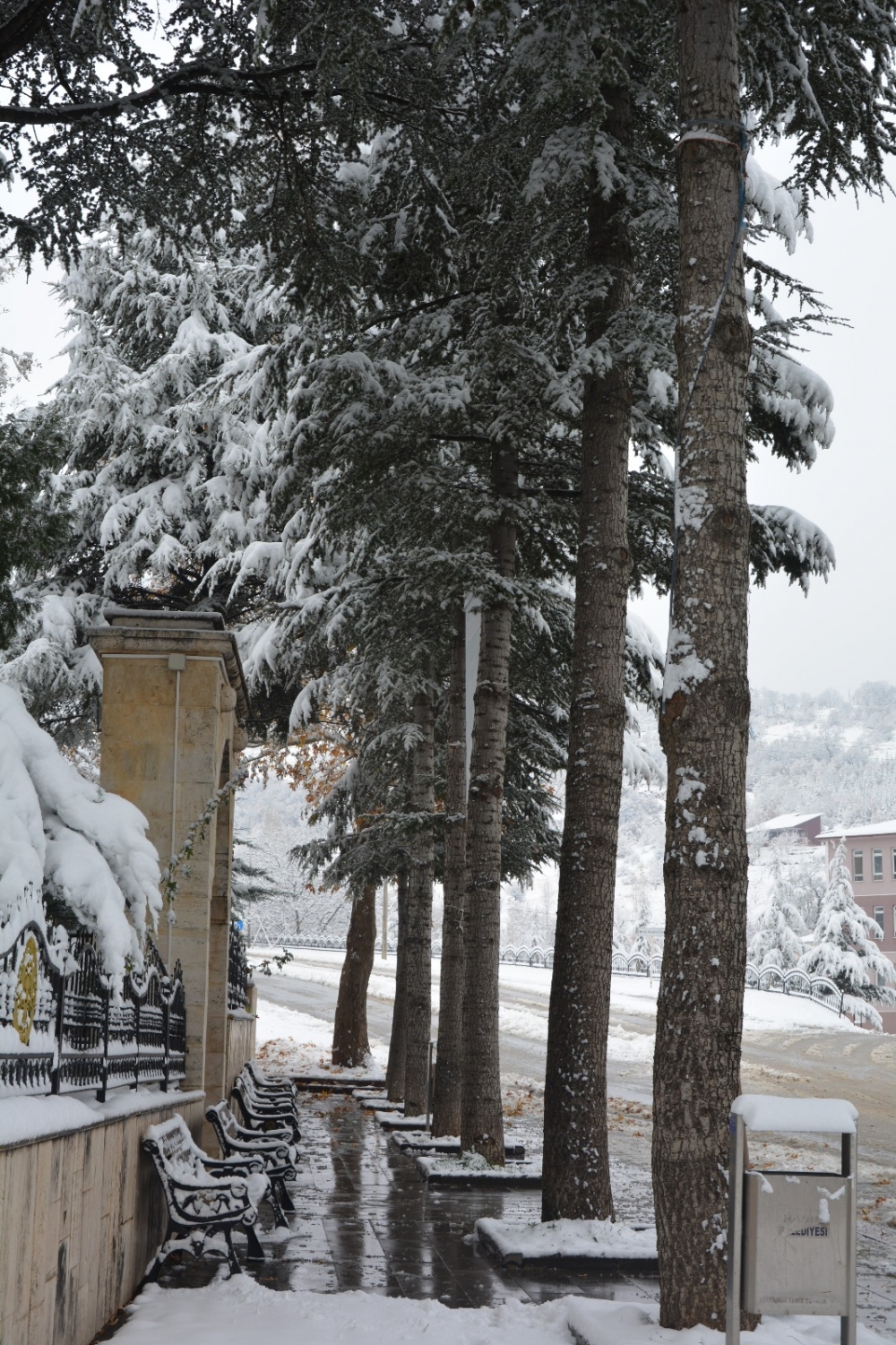 Hadim'den muhteşem kar manzaraları 8