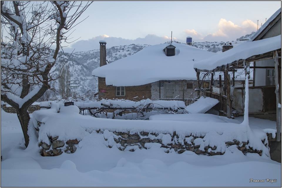 Hadim'den muhteşem kar manzaraları 10
