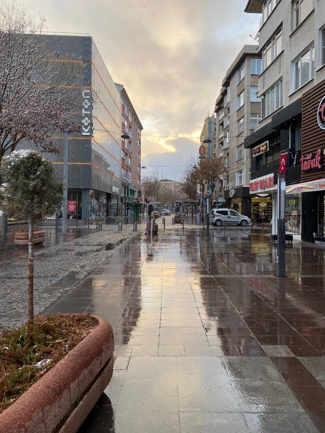 Korona ve Kar etkisinde Konya Sokakları(19.03.2020) 3