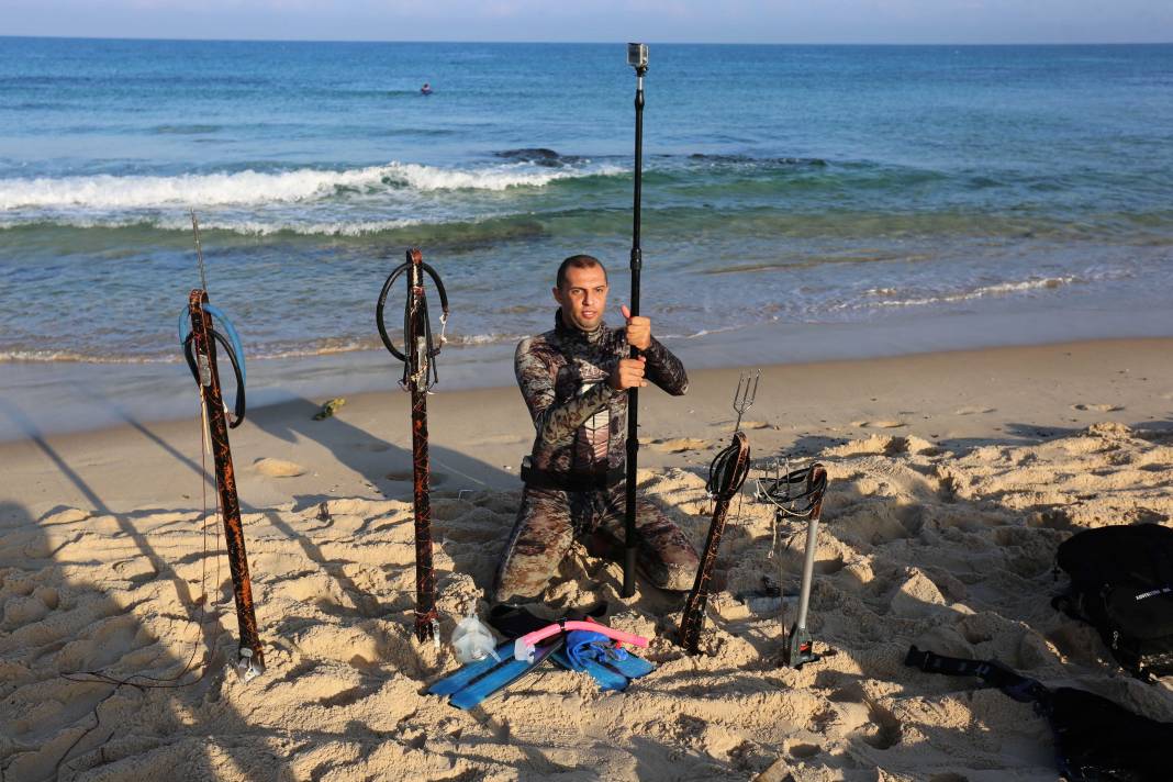 Filistinli fotoğrafçının objektifinden Gazzeli balıkçılar 1