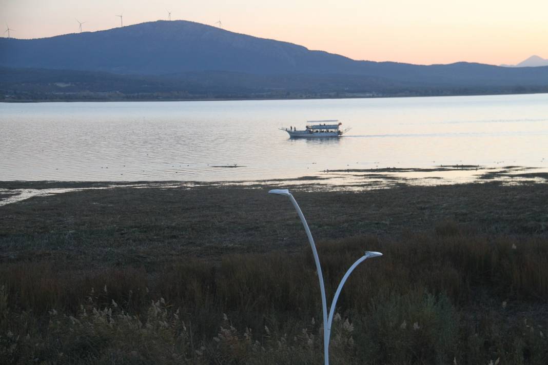 Beyşehir Gölü'nde sular çekildi, kıyılarda sazlıklar oluştu 7